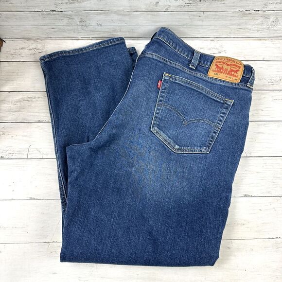 Levi's 541 Athletic Taper Fit blue Denim Jeans Men's Size 44x32 (measures 45x29) - Picture 1 of 14